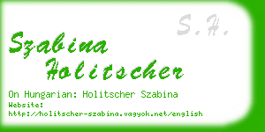 szabina holitscher business card